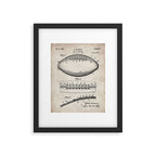 Football Patent - American Football Art - Antique Framed Art Print Gallery Image 6