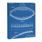 Football Patent - American Football Art - Blueprint Canvas Print Gallery Image 8