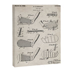 Golf Clubs Patent - Golfing Art - Antique Canvas Print Gallery Image 8