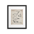 Golf Driver Patent - Golf Art - Antique Framed Art Print Gallery Image 6