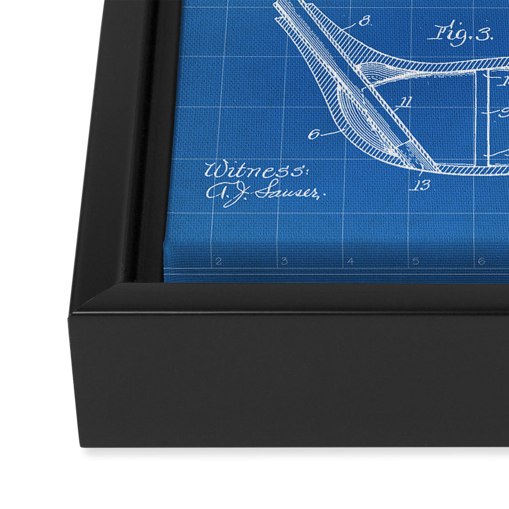 Golf Driver Patent - Golf Art - Blueprint Framed Canvas Print Gallery Image 3