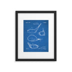 Golf Driver Patent - Golf Art - Blueprint Framed Art Print Gallery Image 6