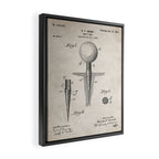 Golf Tee Patent - Golfing Tee Art - Antique Framed Canvas Print Gallery Image 2