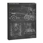 Ice Hockey Patent - Hockey Player Coach Team Art - Black Chalkboard Canvas Print Gallery Image 8
