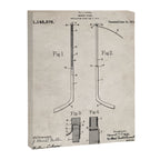 Ice Hockey Stick Patent - Ice Hockey Art - Antique Canvas Print Gallery Image 8