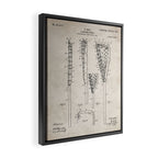 Lacrosse Stick Patent - Lacrosse Player Art - Antique Framed Canvas Print Gallery Image 2