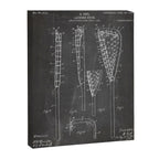 Lacrosse Stick Patent - Lacrosse Player Art - Black Chalkboard Canvas Print Gallery Image 8