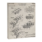 Legos Patent - Legos Brick Art - Antique Canvas Print Gallery Image 3