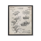 Legos Patent - Legos Brick Art - Antique Framed Canvas Print Gallery Image 8