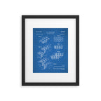 Legos Patent - Legos Brick Art - Blueprint Framed Art Print Gallery Image 6