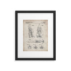 Nasa Space Shuttle Patent - Nasa Shuttle Art - Antique Framed Art Print Gallery Image 6