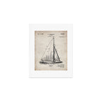 Sailboat Patent - Yacht Art - Antique Art Print Gallery Image 1