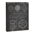 Soccer Ball Patent - Football Art - Black Chalkboard Canvas Print Gallery Image 8
