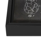 Soccer Ball Patent - Football Art - Black Chalkboard Framed Canvas Print Gallery Image 3