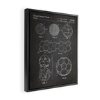 Soccer Ball Patent - Football Art - Black Chalkboard Framed Canvas Print Gallery Image 2