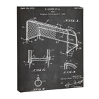 Soccer Patent - Soccer Goal Art - Black Chalkboard Canvas Print Gallery Image 8