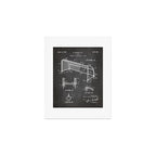 Soccer Patent - Soccer Goal Art - Black Chalkboard Art Print Gallery Image 1