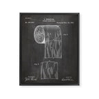 Toilet Paper Patent - Bathroom Art - Black Chalkboard Framed Canvas Print Gallery Image 8