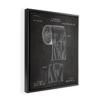 Toilet Paper Patent - Bathroom Art - Black Chalkboard Framed Canvas Print Gallery Image 2