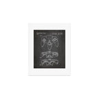 Video Game Controller Patent - Retro Gaming Game Room Art - Black Chalkboard Art Print Gallery Image 1