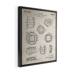 Whisky Barrel Patent - Whisky Art - Antique Framed Canvas Print Gallery Image 2