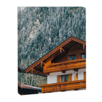 Alpine Architecture - Austria in Winter - Skiing Chalet Photgraphy Canvas Print Gallery Image 6