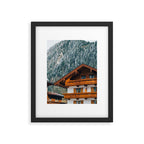 Alpine Architecture - Austria in Winter - Skiing Chalet Photgraphy Framed Art Print Gallery Image 5