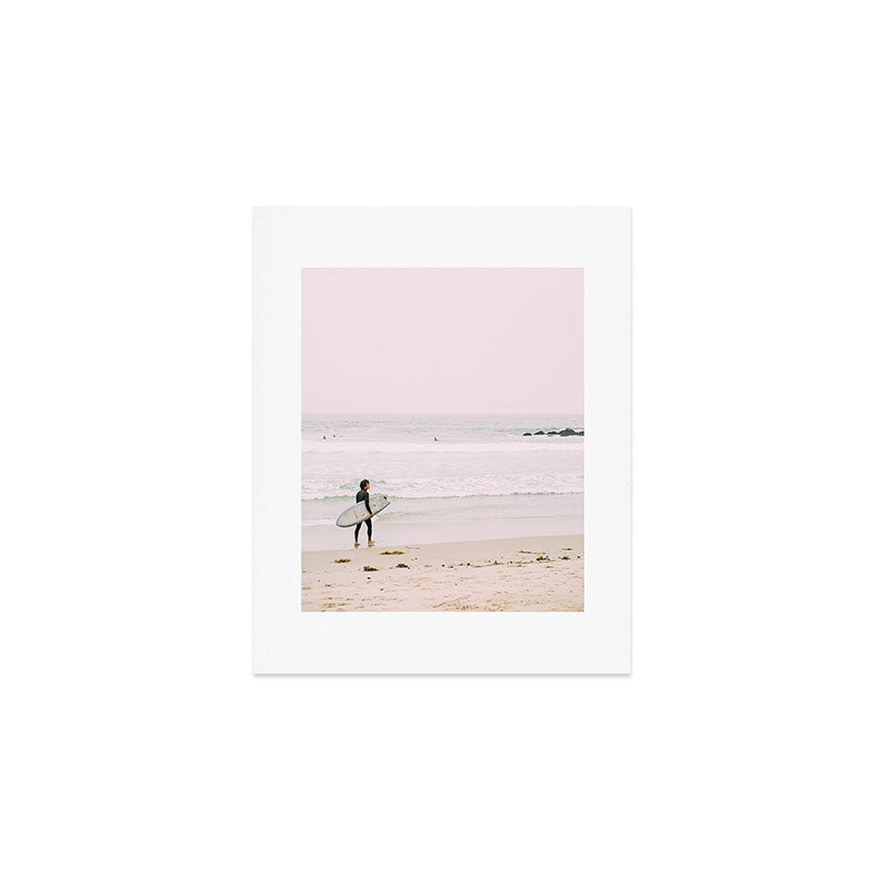 California Coast Surfer - Venice Beach Ocean View - Travel Photography Art Print Gallery Image 1