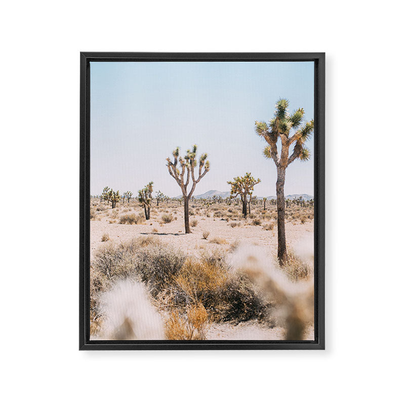 Joshua Tree National Park - California Boho Desert Photo in Neutral Framed Canvas Print Gallery Image 8