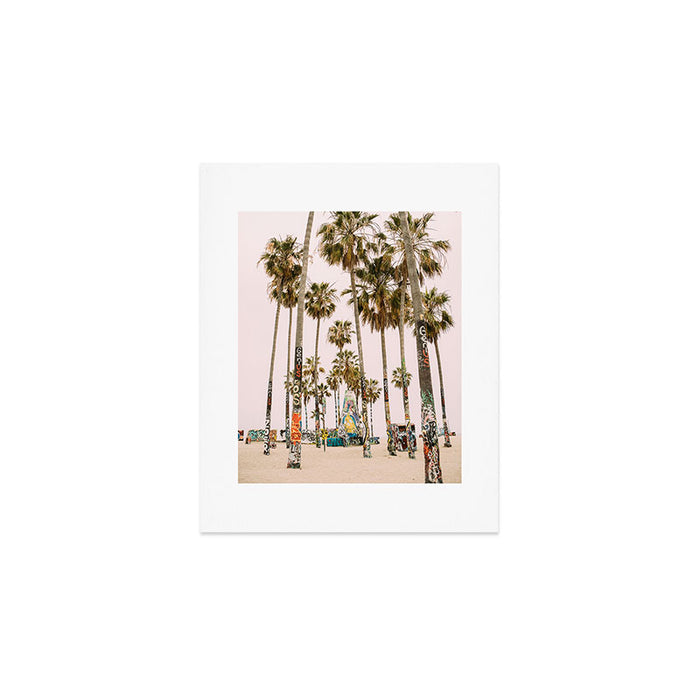 Palm Trees on Venice Beach - Los Angeles California Travel Photography Art Print Gallery Image 1