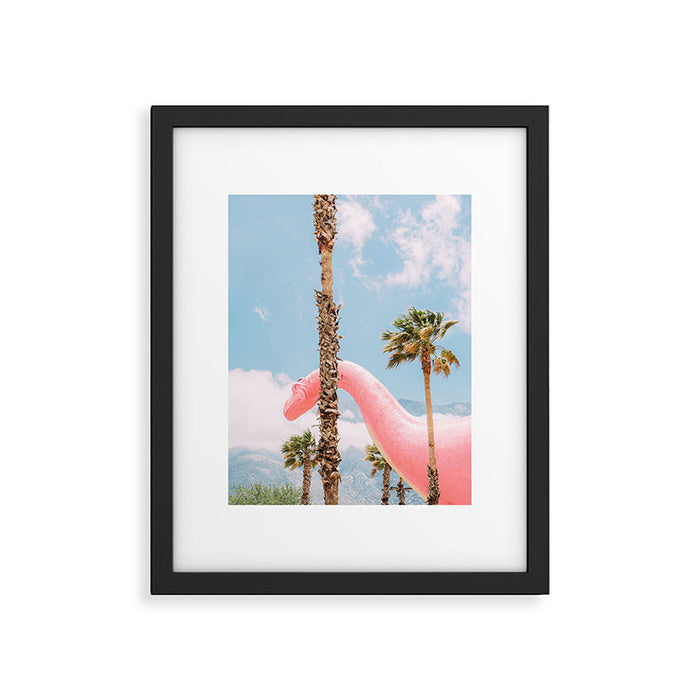 Pink Dinosaur in Cabazon - Palm Springs - California Travel Photo Framed Art Print Gallery Image 1