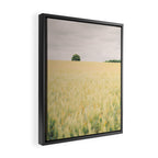 Rural Countryside Field Landscape With Tree Framed Canvas Print Gallery Image 2