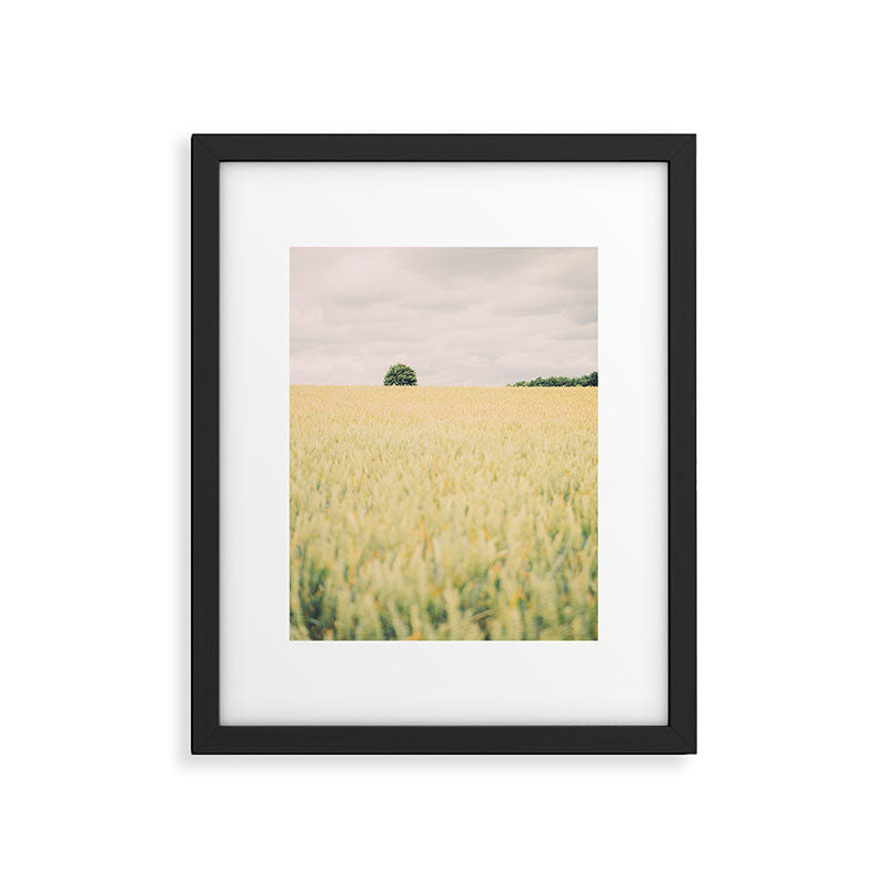 Rural Countryside Field Landscape With Tree Framed Art Print Gallery Image 6