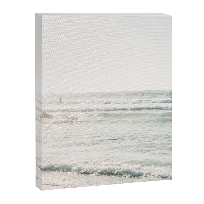 Surfing at Monterey - California Coast Sunset - Pacific Ocean Surf Travel Photography Canvas Print Gallery Image 1