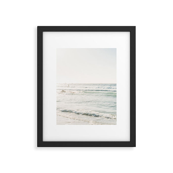 Surfing at Monterey - California Coast Sunset - Pacific Ocean Surf Travel Photography Framed Art Print Gallery Image 1
