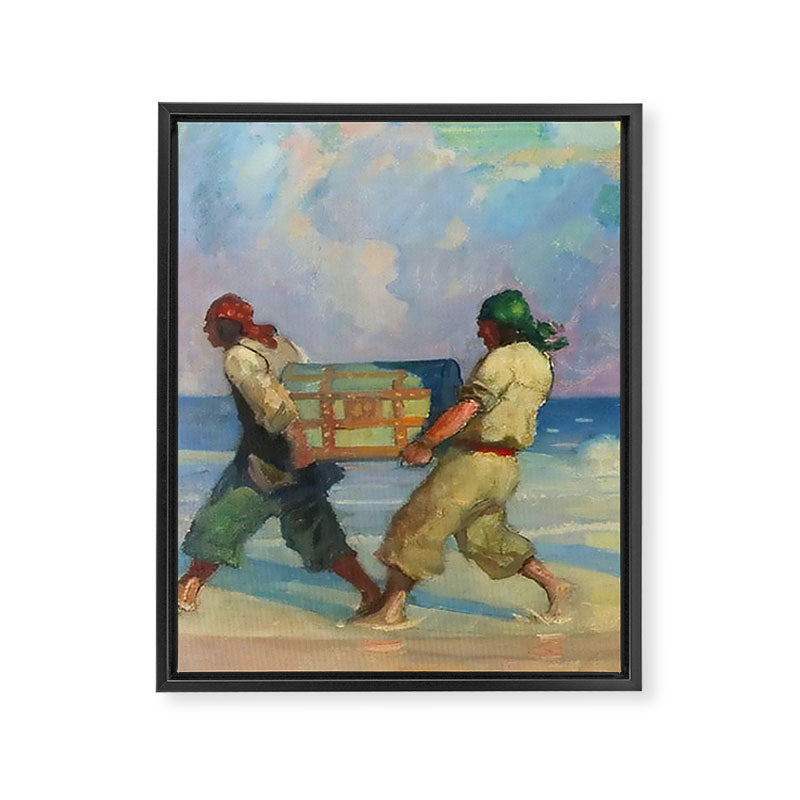 âAbsconding With The Treasureâ by NC Wyeth Framed Canvas Print Gallery Image 3