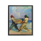 âAbsconding With The Treasureâ by NC Wyeth Framed Canvas Print Gallery Image 3