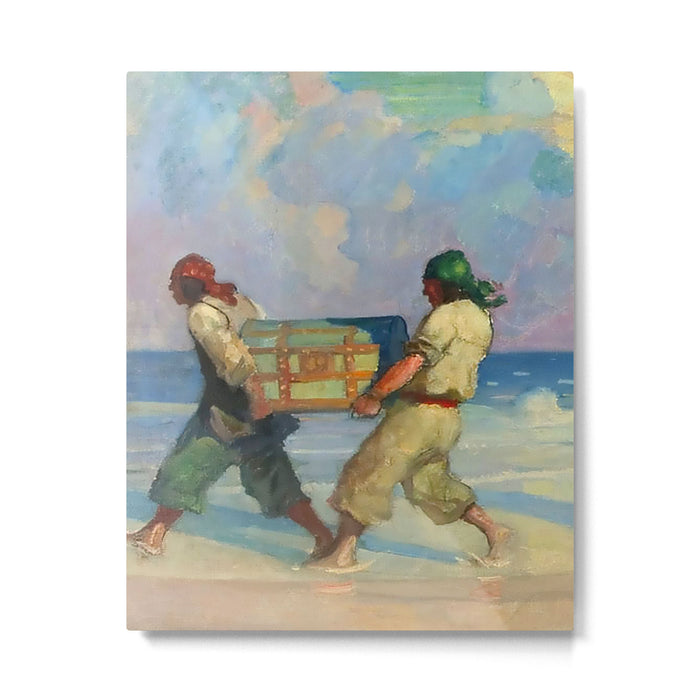 âAbsconding With The Treasureâ by NC Wyeth Metal Print Gallery Image 1