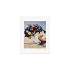 âBucking Horseâ Western Vintage Art Art Print Gallery Image 1