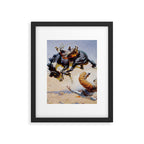 âBucking Horseâ Western Vintage Art Framed Art Print Gallery Image 6
