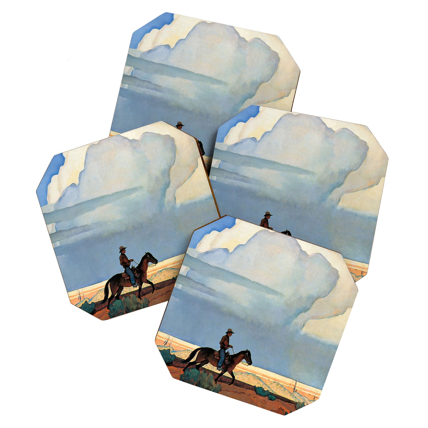 âDesert Journeyâ Western Art by Maynard Dixon Coaster Gallery Image 1