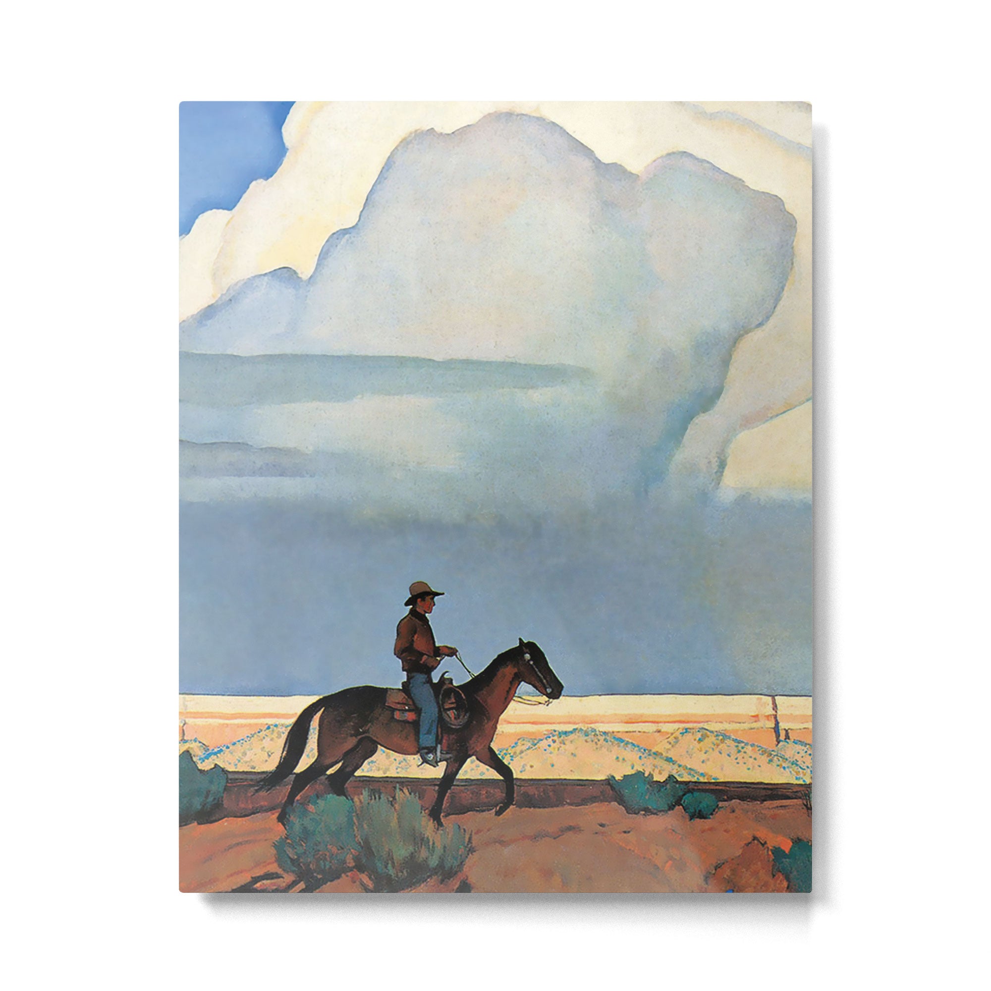 âDesert Journeyâ Western Art by Maynard Dixon Metal Print Gallery Image 4