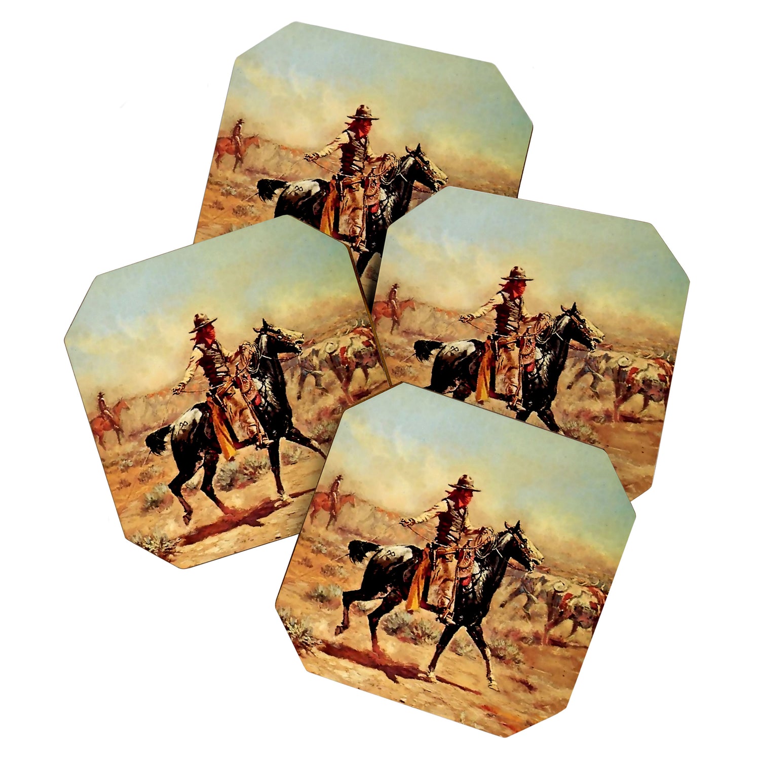 âIn the Alkaliâ by Charles M Russell Coaster Gallery Image 1