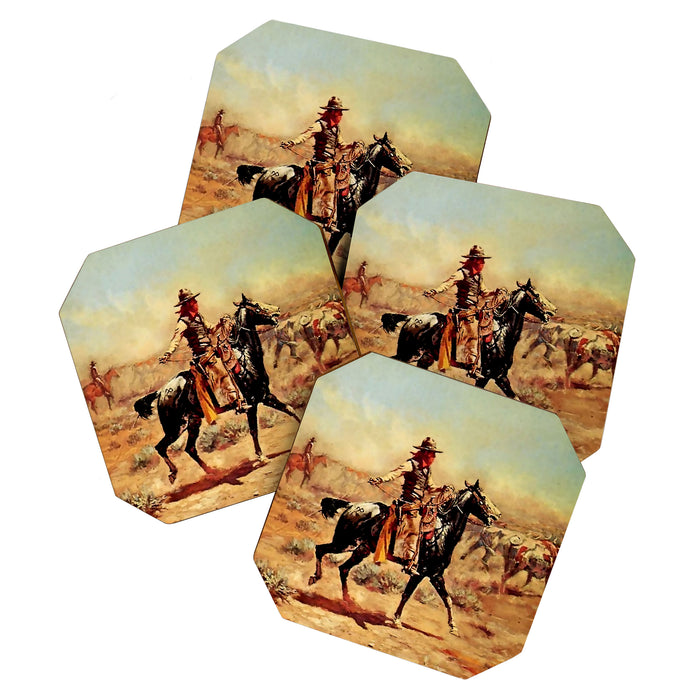 âIn the Alkaliâ by Charles M Russell Coaster Gallery Image 1