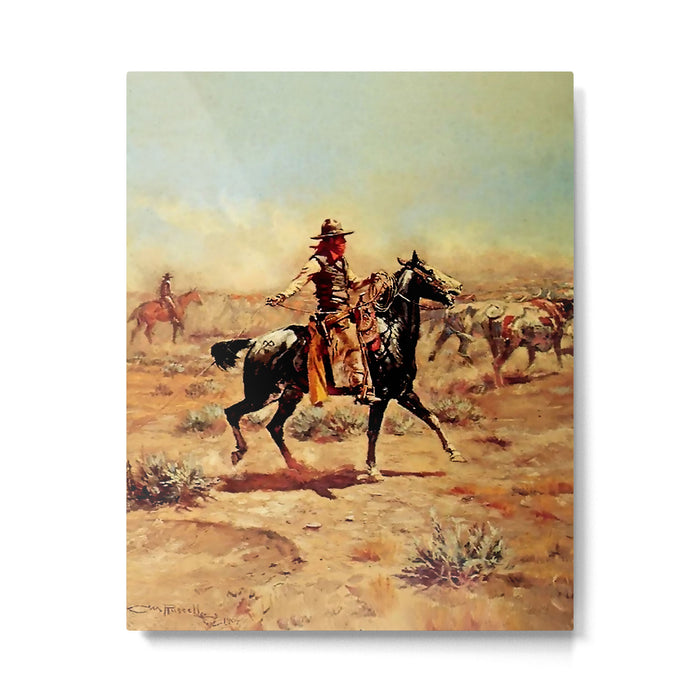 âIn the Alkaliâ by Charles M Russell Metal Print Gallery Image 1
