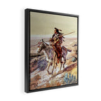 âIndian With Spear â by Charles M Russell Framed Canvas Print Gallery Image 2