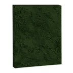 Luxury Moss Green Rippled Moiré Pattern Canvas Print Gallery Image 6