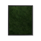 Luxury Moss Green Rippled Moiré Pattern Framed Canvas Print Gallery Image 6
