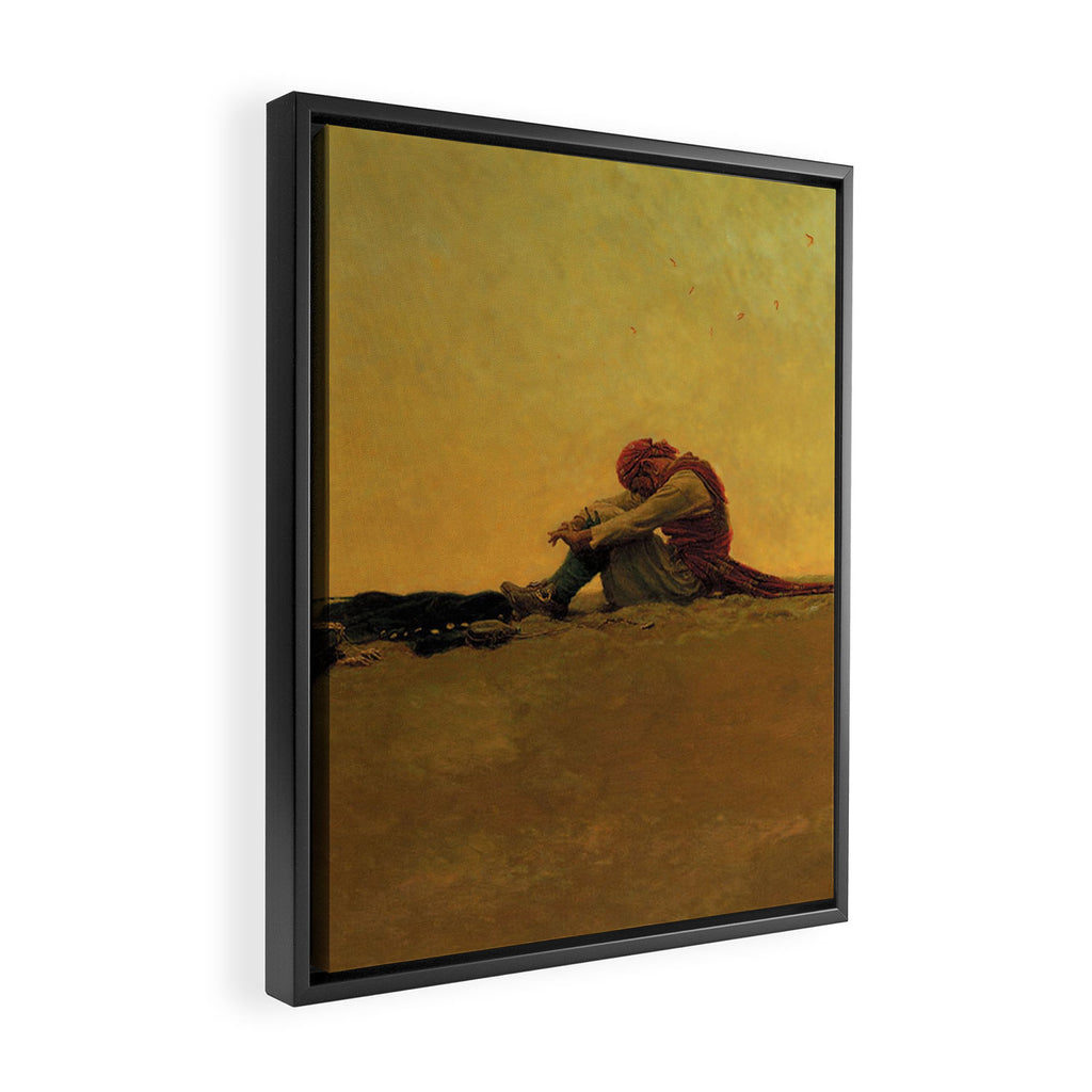 âMaroonedâ Pirate Art by Howard Pyle Framed Canvas Print Gallery Image 2
