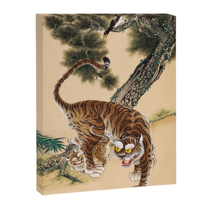 Minhwa Korean Ugly Tiger  Canvas Print Gallery Image 1